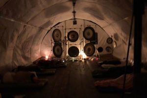 deep healing and cleansing ceremony in the yurt